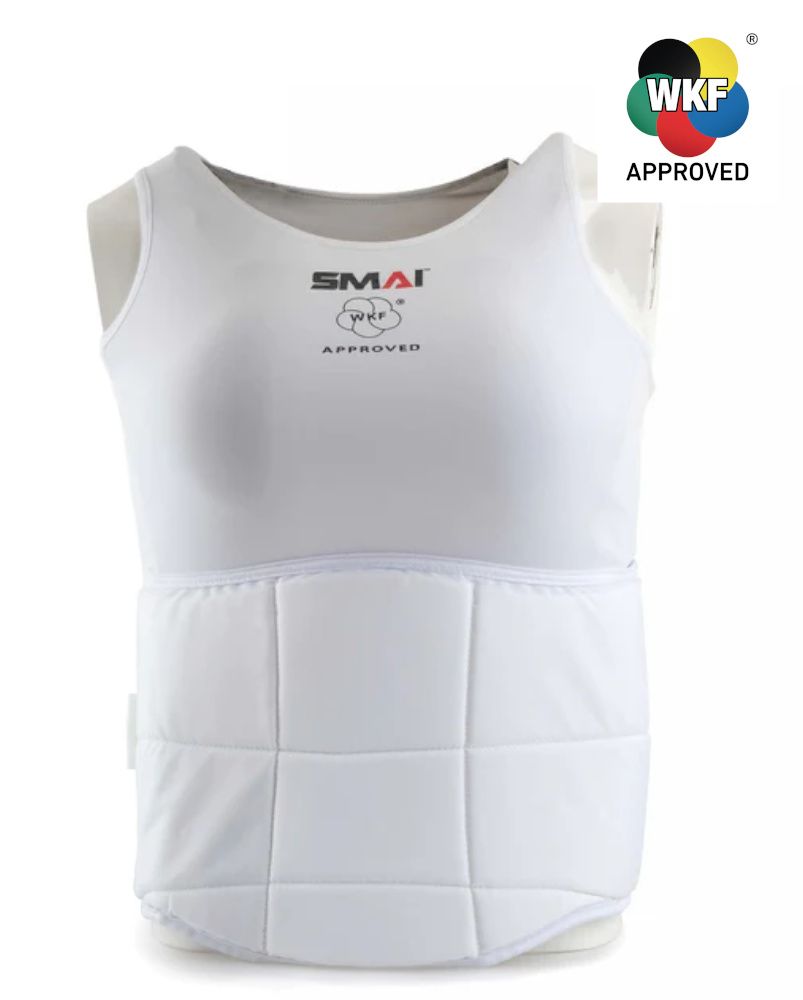 Corpetto Femminile Karate Smai WKF senza calotta paraseno
