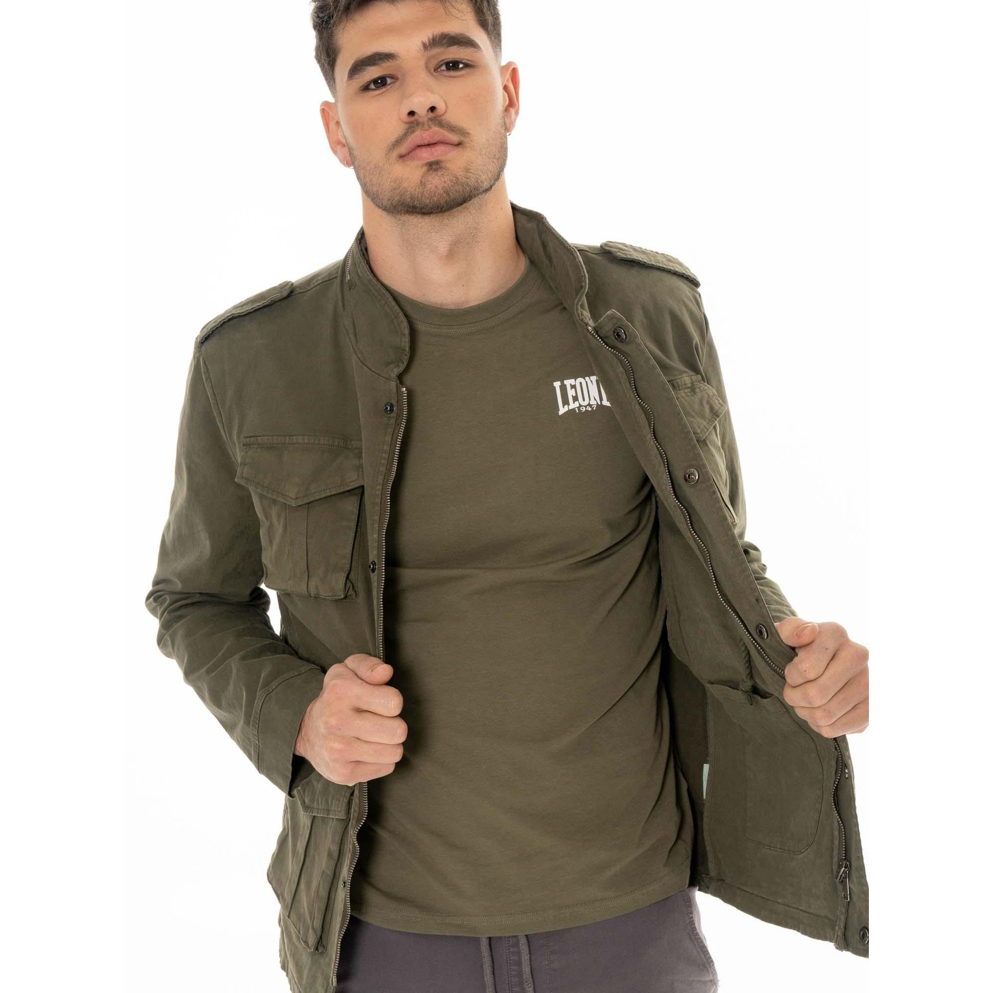 Giacca uomo militare Leone OLD WASH