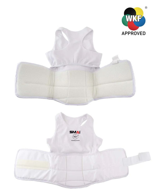 Corpetto e Paraseno Femminile Karate Smai WKF