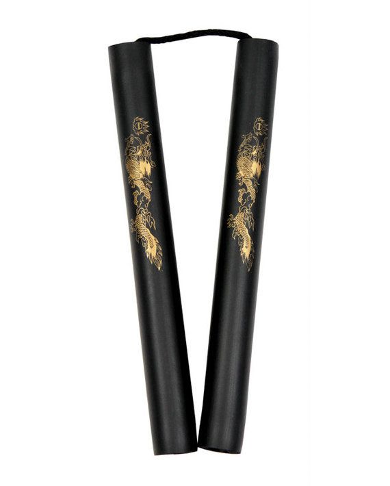 Nunchaku in gomma spugna con corda