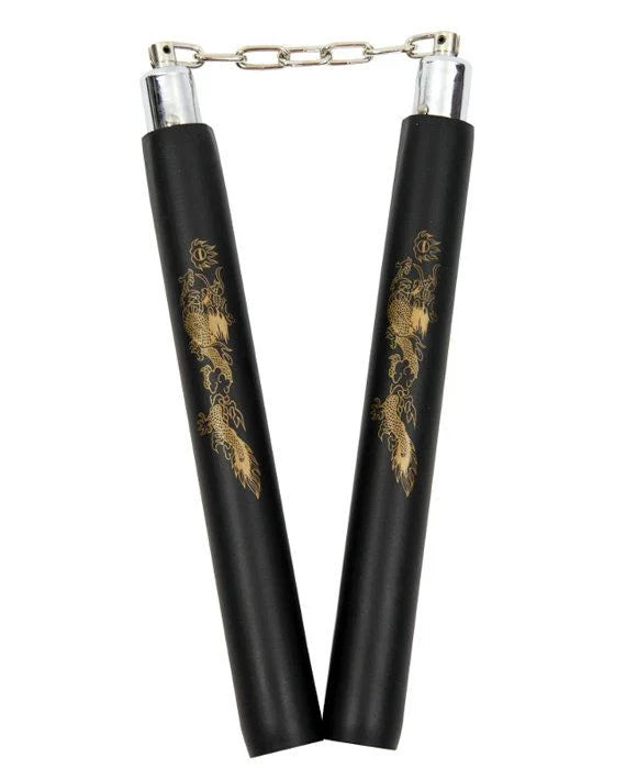 Nunchaku in gomma spugna con catena