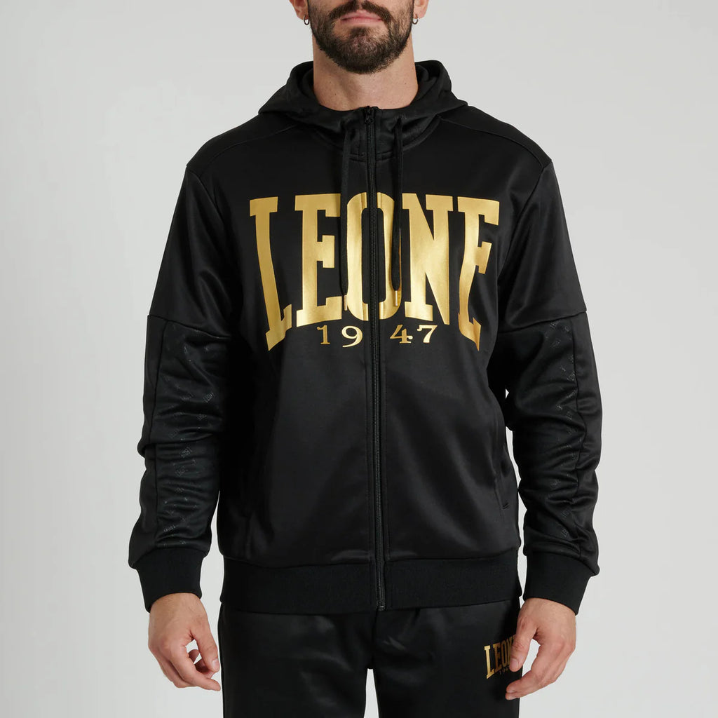 Felpa con cappuccio e zip Leone DNA