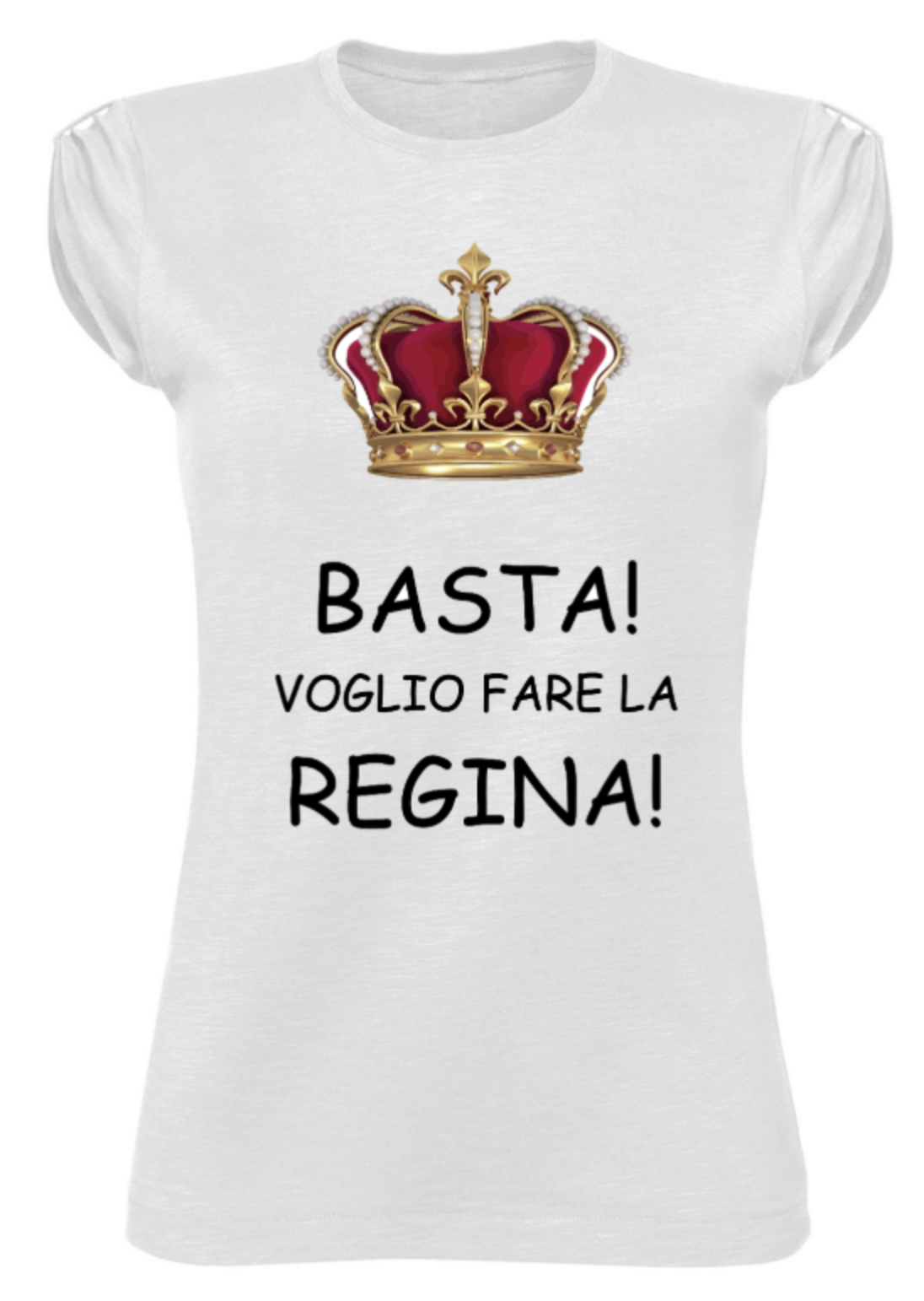 T-shirt donna BASTA!