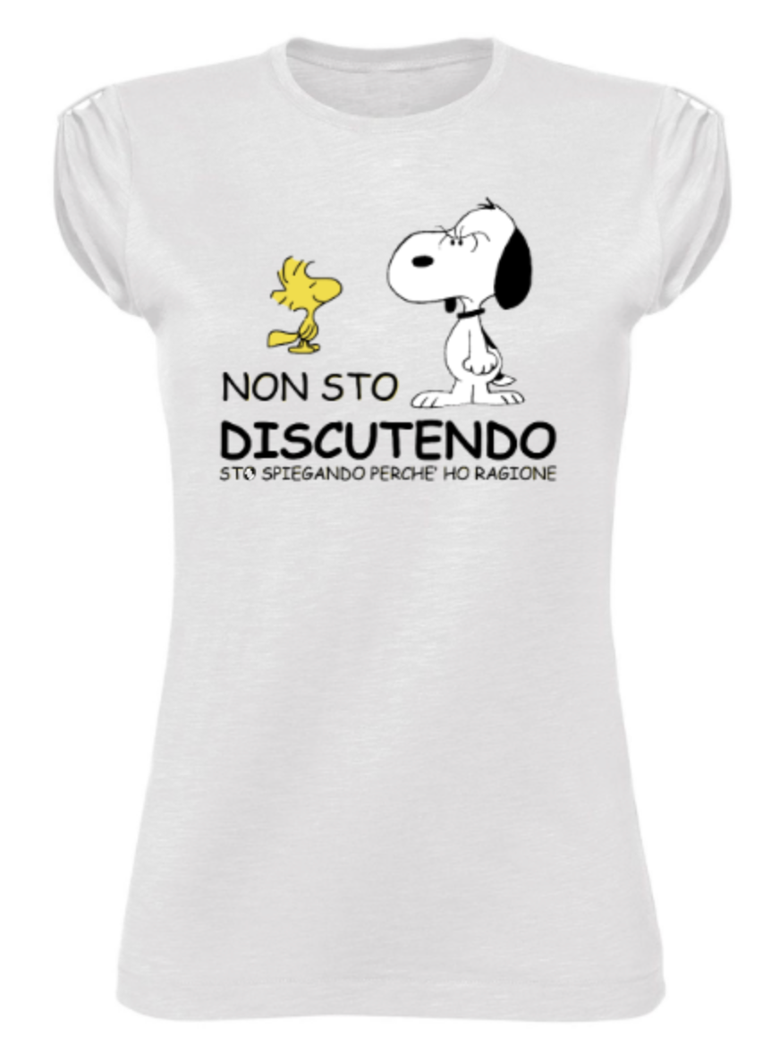 T-shirt donna NON STO DISCUTENDO