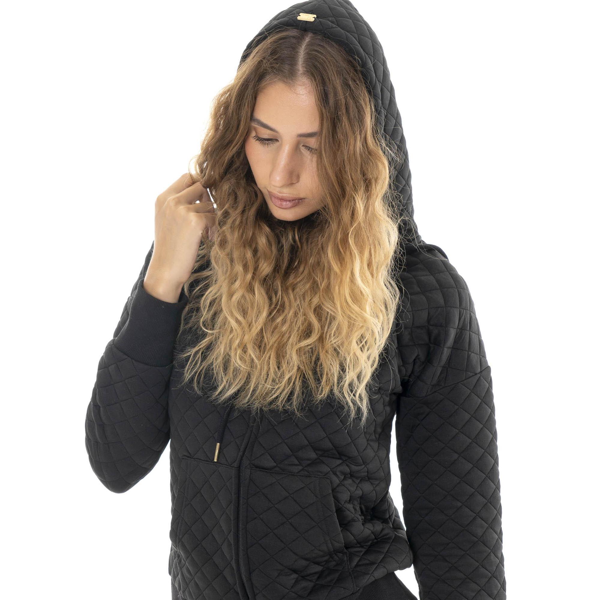 Felpa con cappuccio da donna trapuntata Leone 1947 Apparel