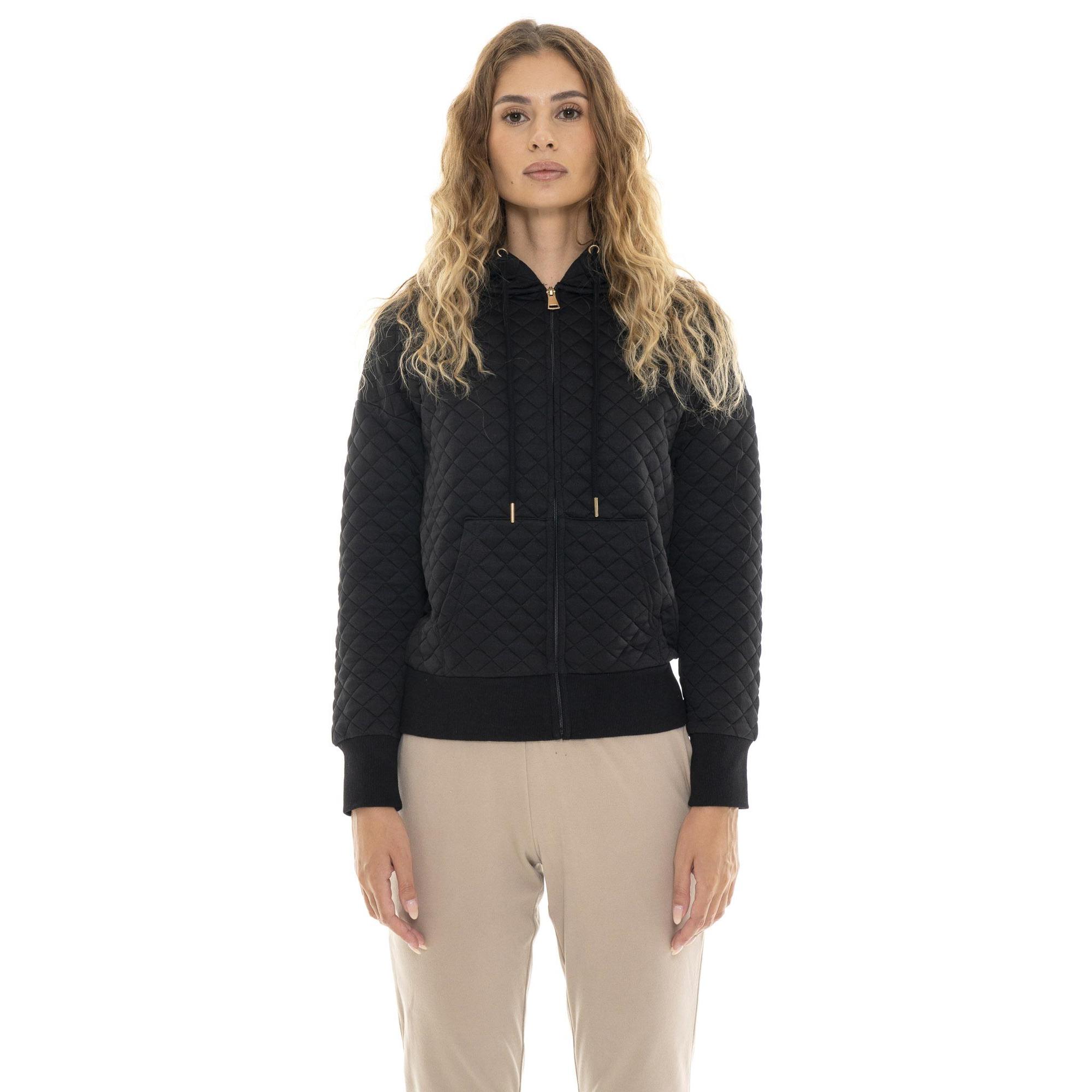 Felpa con cappuccio da donna trapuntata Leone 1947 Apparel