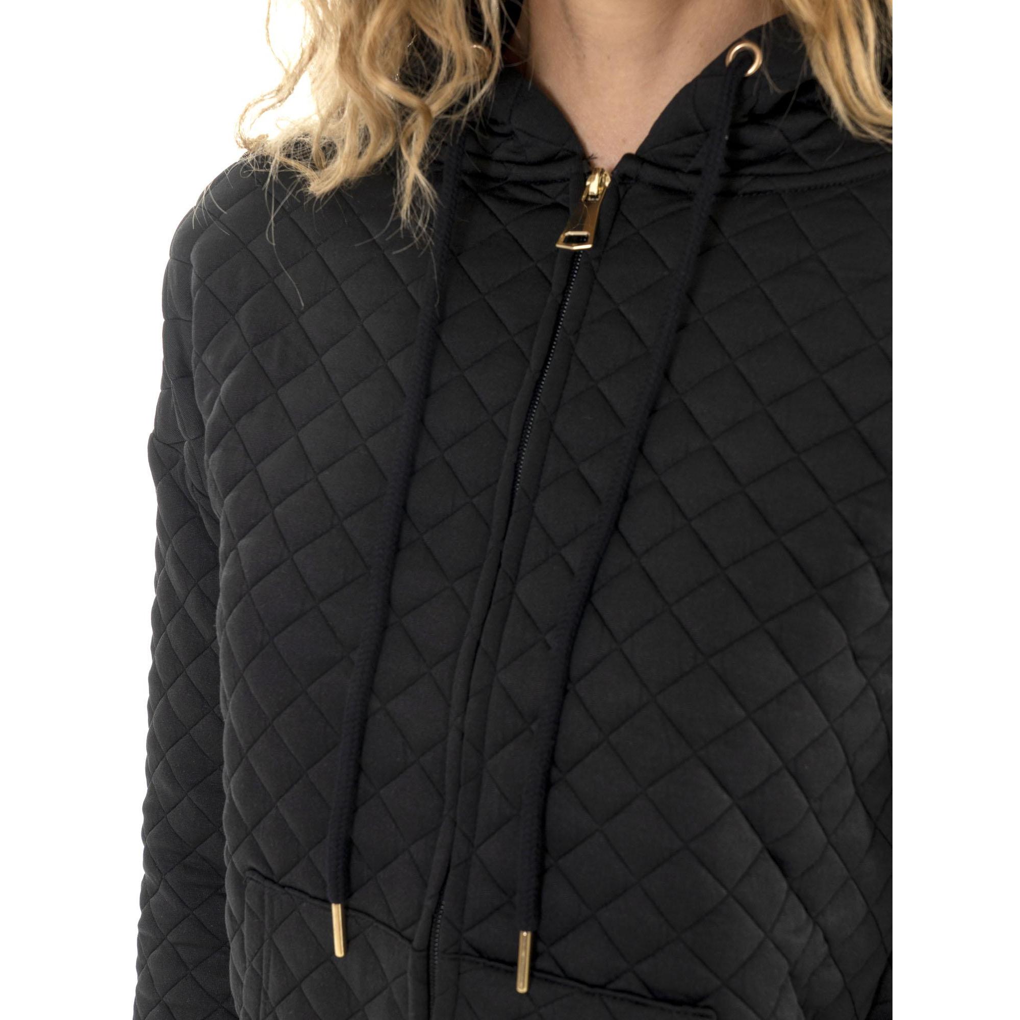 Felpa con cappuccio da donna trapuntata Leone 1947 Apparel