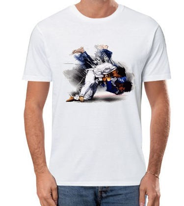 T-shirt standard in cotone con stampa JUDO