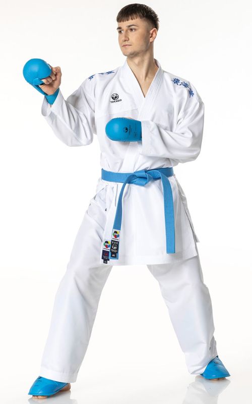 Karategi Tokaido KUMITE MASTER RAW Kanji blu
