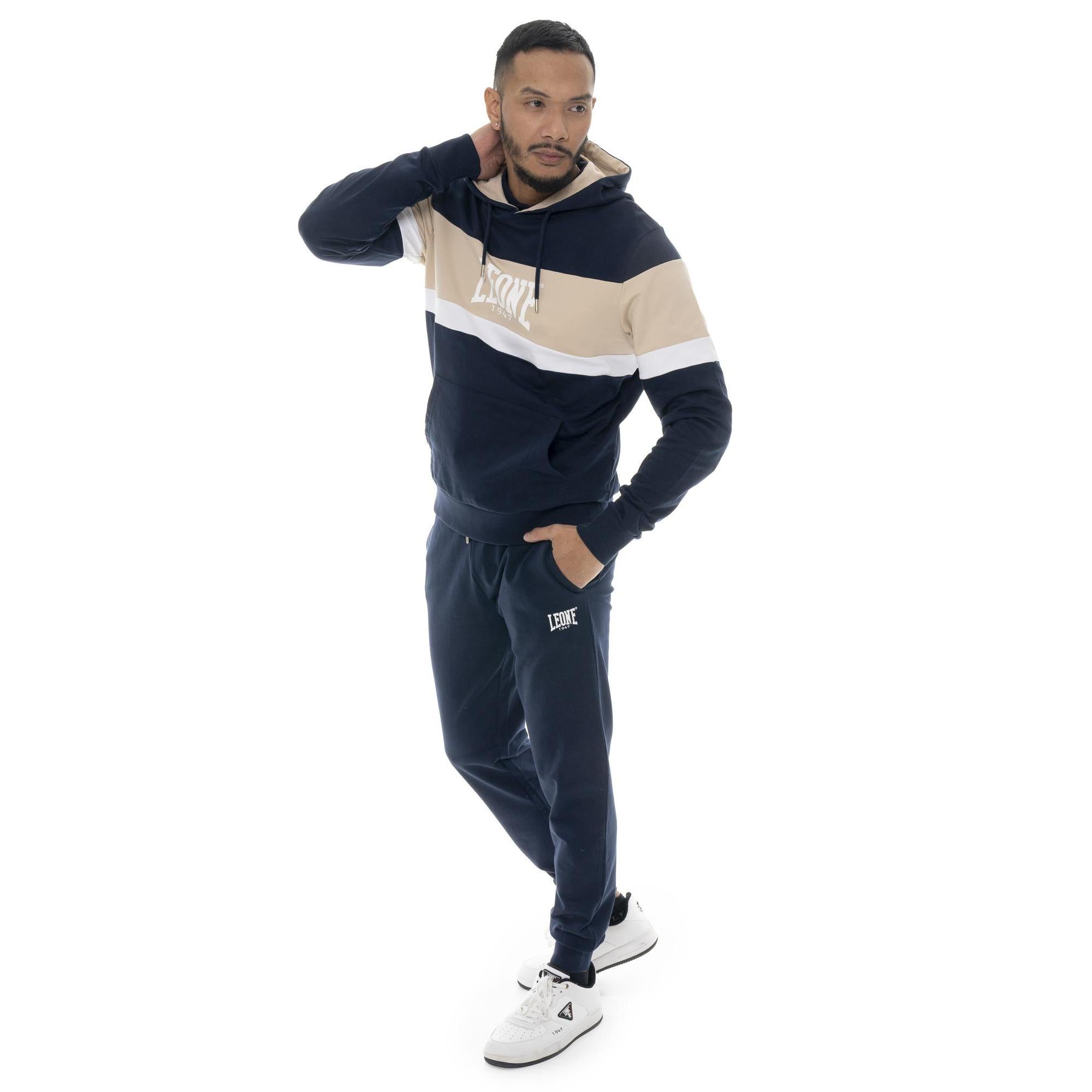 Tuta uomo in cotone con/senza cappuccio e con/senza zip Leone 1947